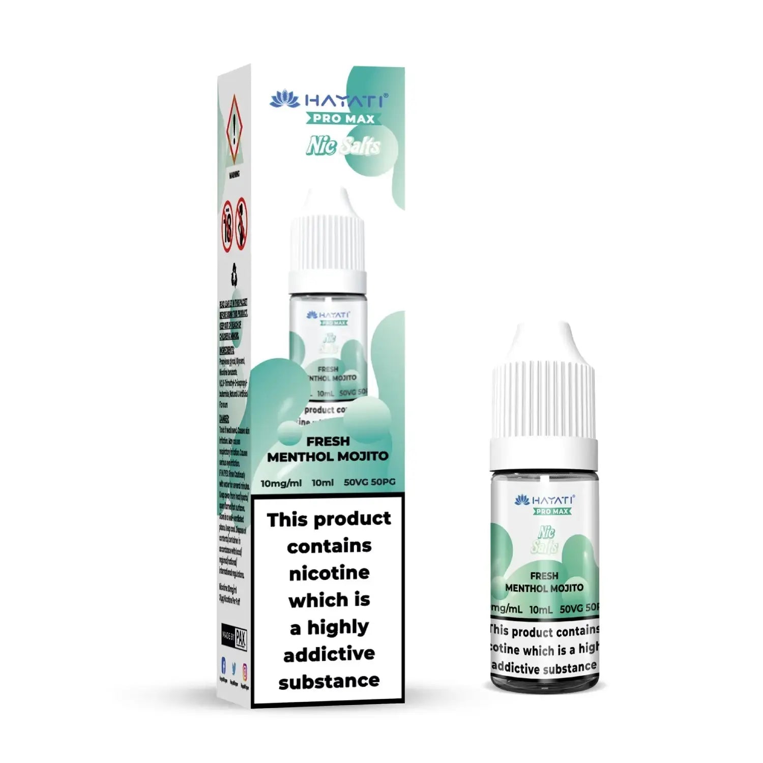Fresh Menthol Mojito E-Liquid by Hayati Pro Max Nic Salts