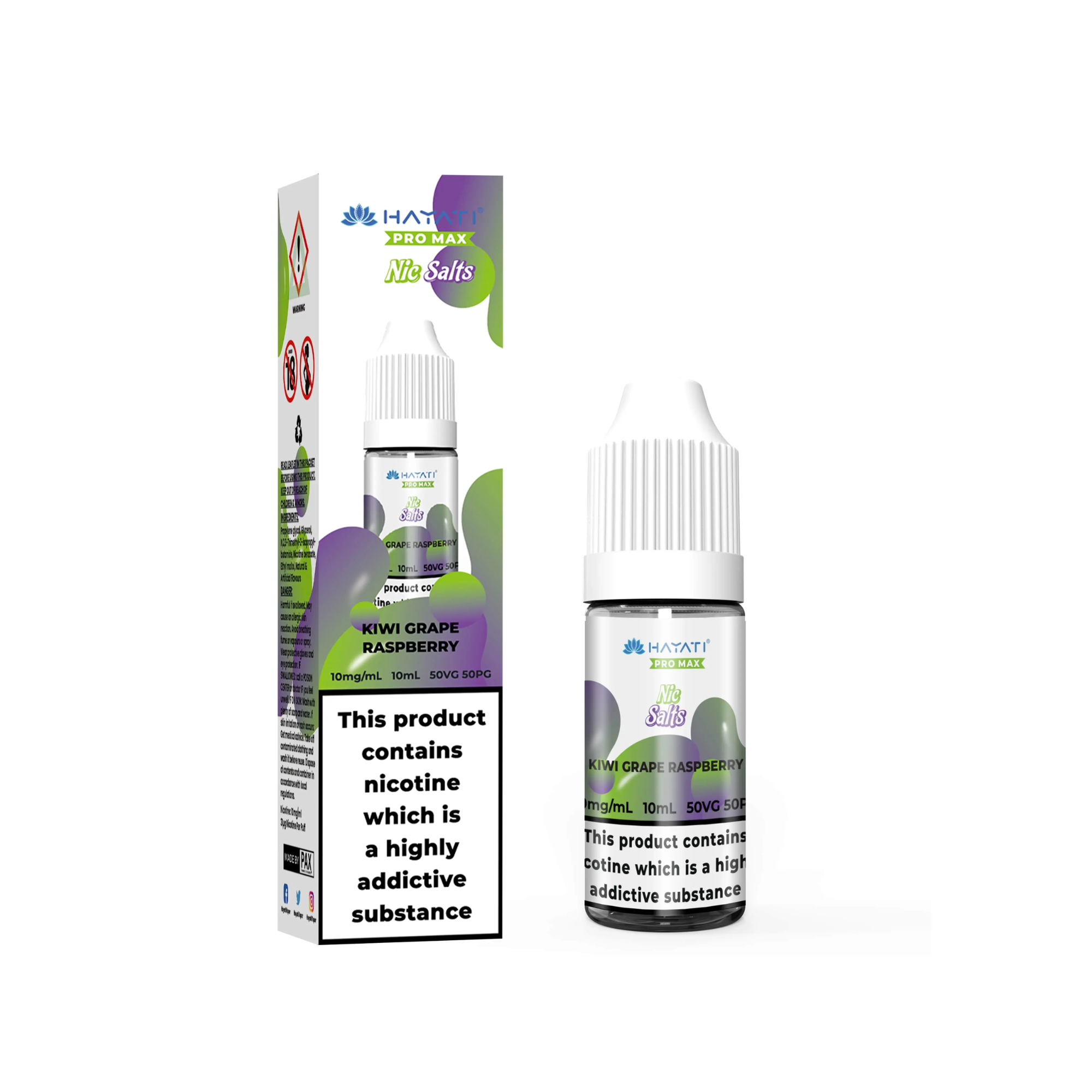 Kiwi Grape Raspberry E-Liquid by Hayati Pro Max Nic Salts