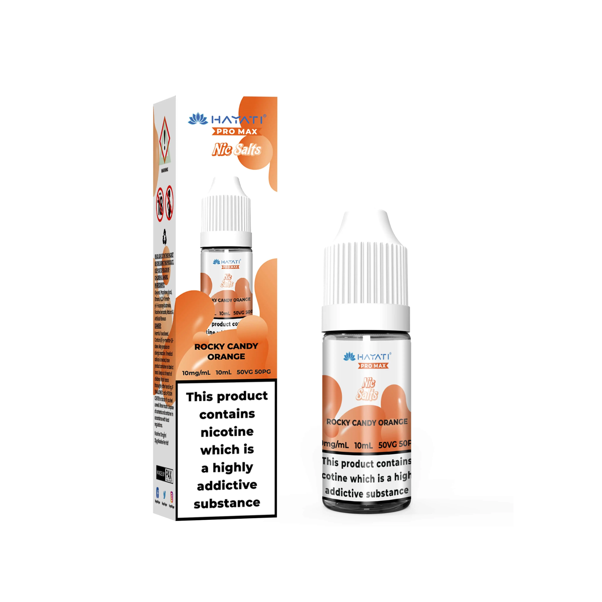 Rock Candy Orange E-Liquid by Hayati Pro Max Nic Salts