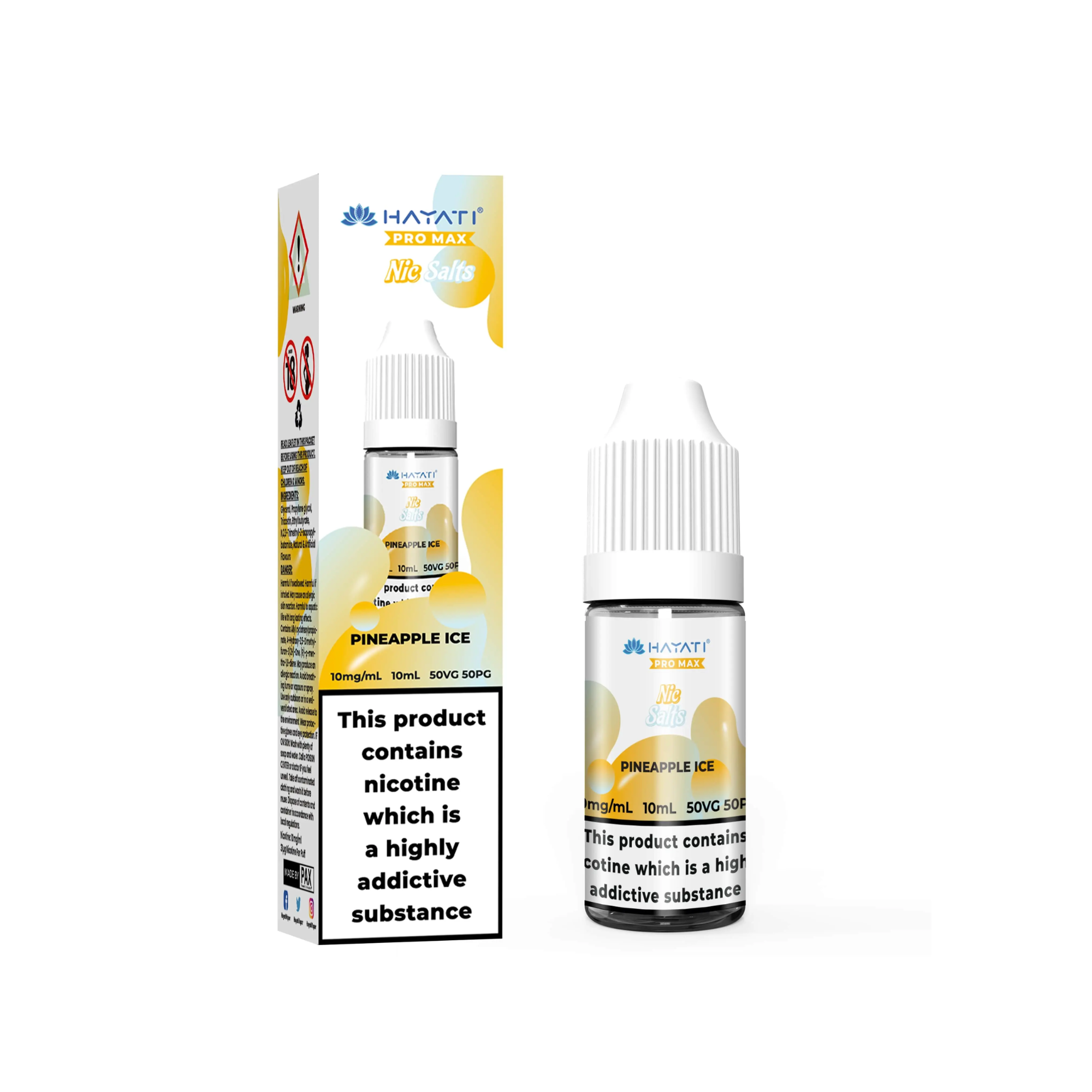 Pineapple Ice E-Liquid by Hayati Pro Max Nic Salts