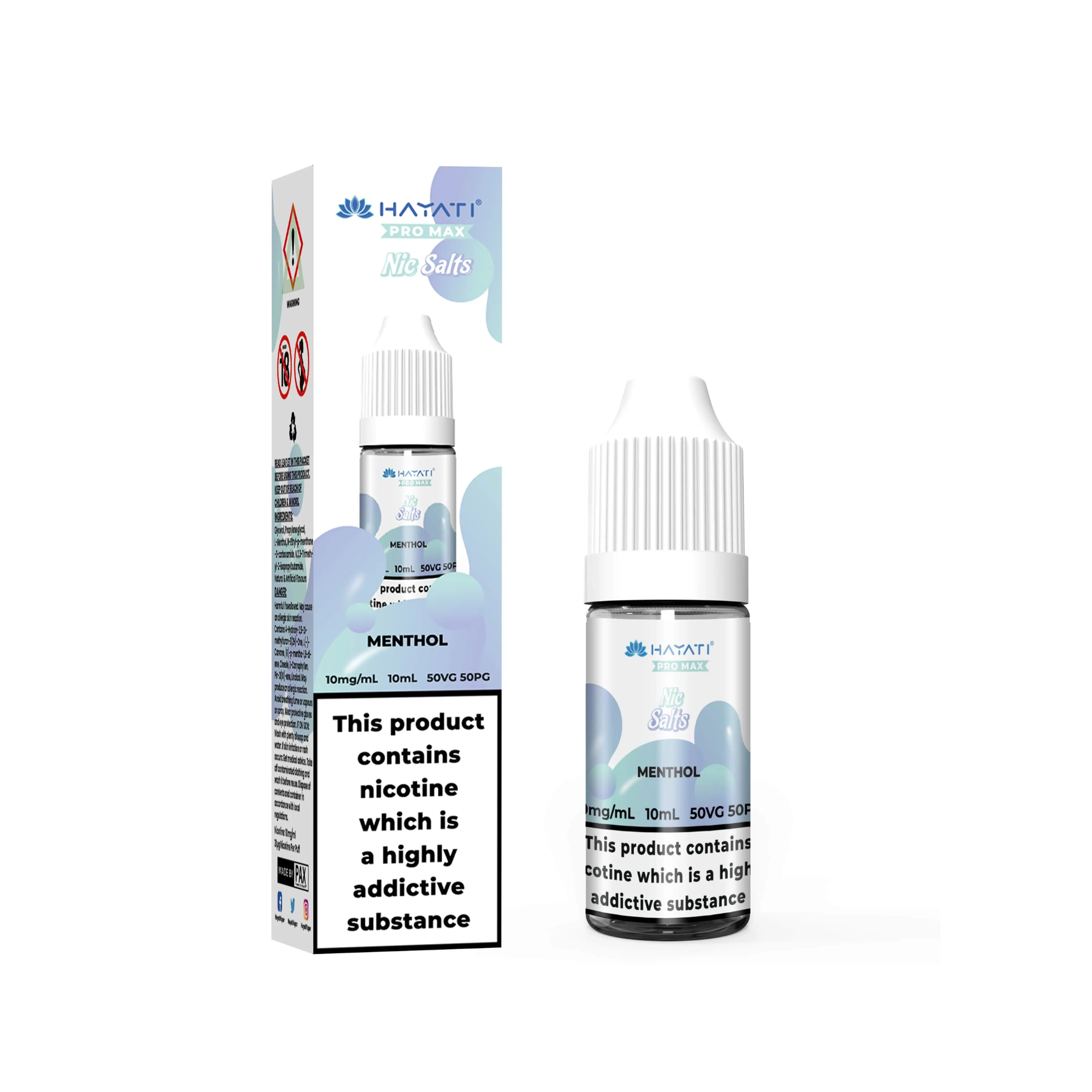 Menthol E-Liquid by Hayati Pro Max Nic Salts