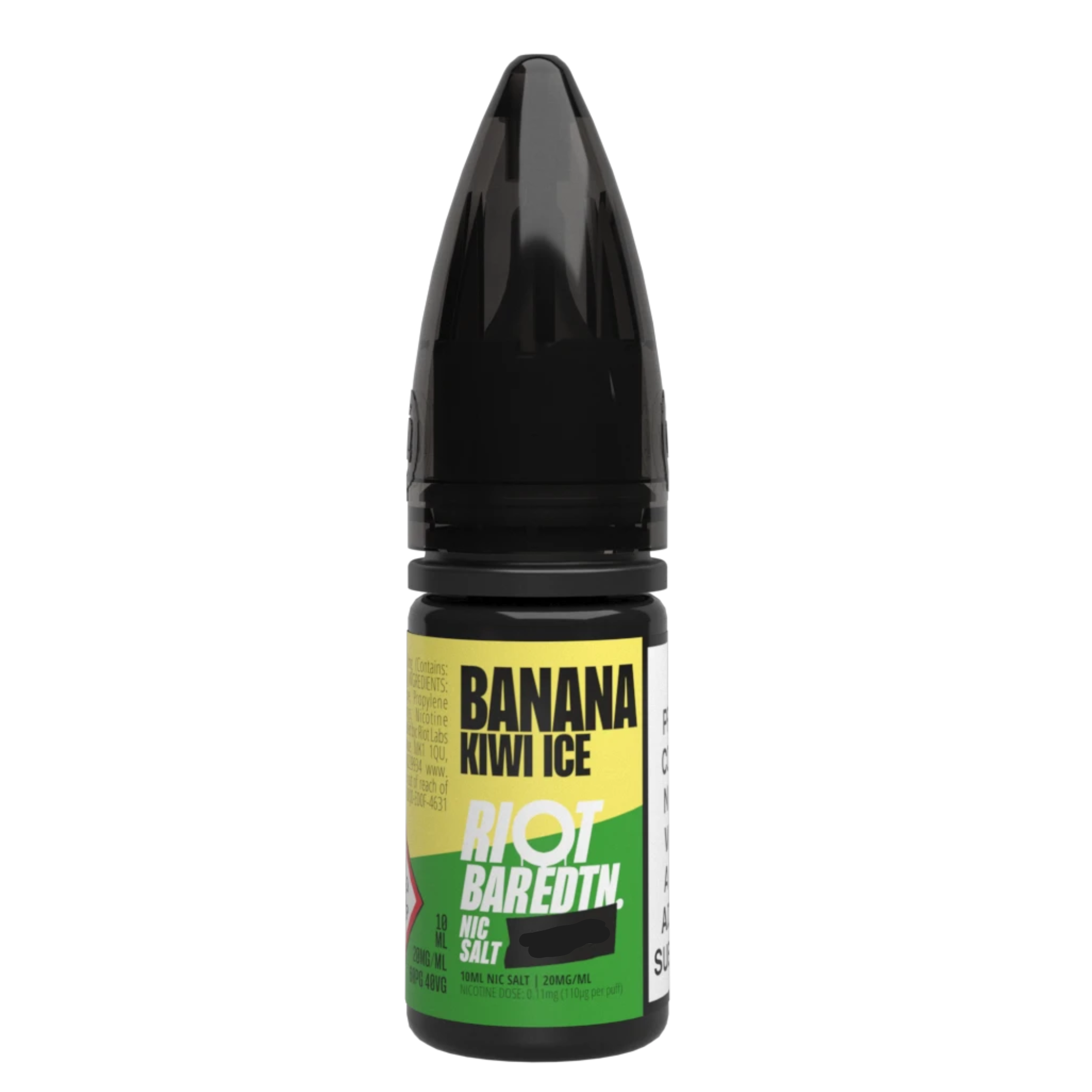 Banana Kiwi Ice Nic Salt E-Liquid by Riot Bar Edition