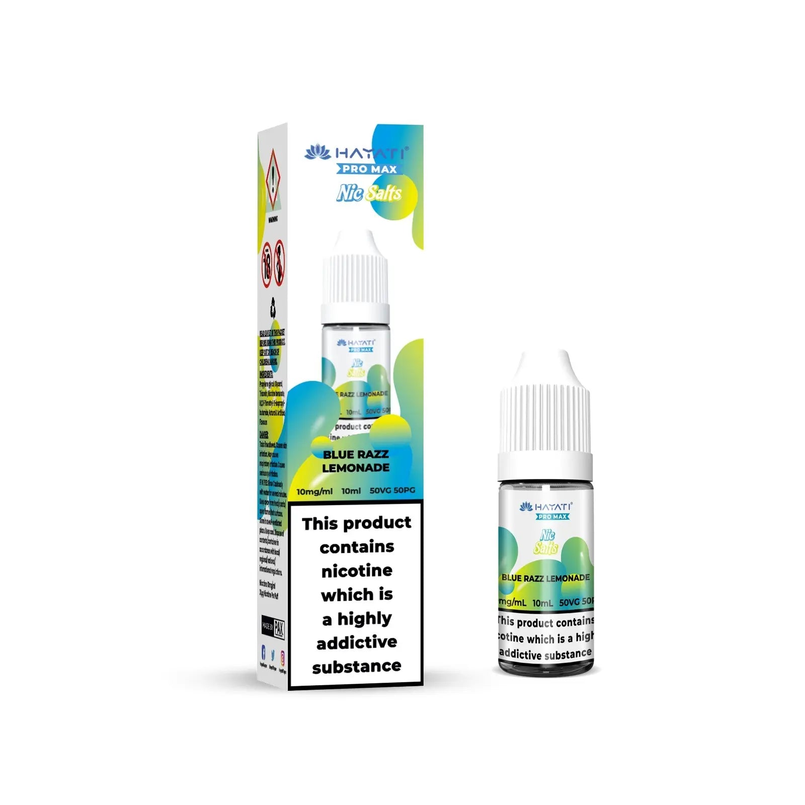 Blue Razz Lemonade E-Liquid by Hayati Pro Max Nic Salts