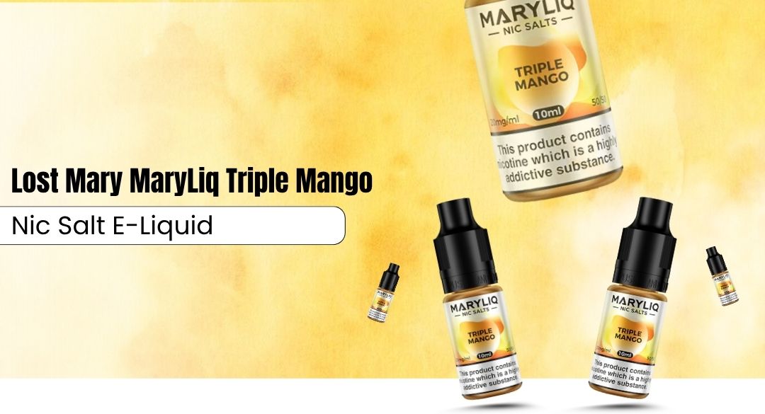 Lost Mary MaryLiq Triple Mango Nic Salt E-Liquid by lost mary