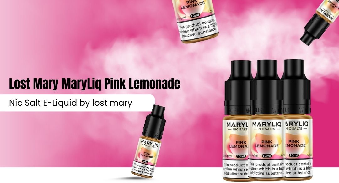 Lost Mary MaryLiq Pink Lemonade Nic Salt E-Liquid by lost mary