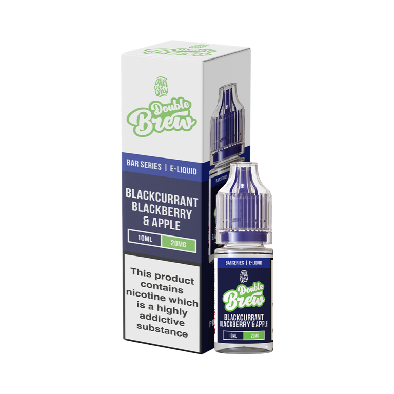 Ohm Brew Double Brew Bar Series Blackcurrant Blackberry Apple Nic Salt E-Liquid