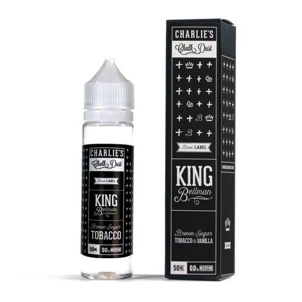 charlies chalk dust black label shortfill king bellman 50ml