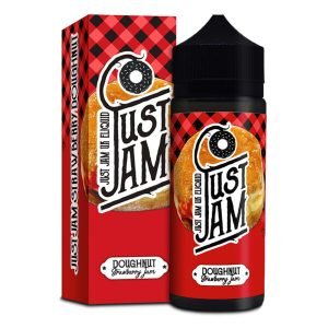 Just Jam doughnut strawberry jam 100ml eliquid shortfill bottle with box