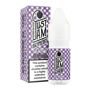 Just Jam raspberry jam nicotine salt eliquid bottle with box 1