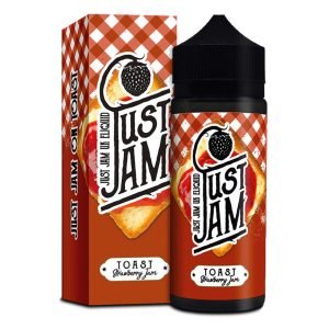 Just Jam toast strawberry jam 100ml eliquid shortfill bottle with box