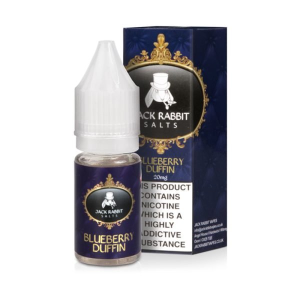 blueberry duffin nicotine salt eliquid by jack rabbit vapes