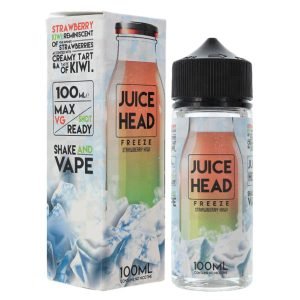 juice head freeze strawberry Kiwi 100ml eliquid shortfill bottle with box