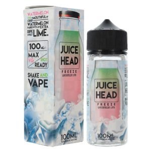 juice head freeze watermelon lime 100ml eliquid shortfill bottle with box