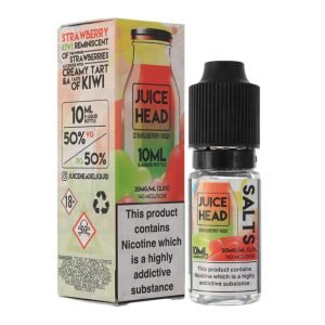 juice head strawberry kiwi nicotine salt eliquid bottle with box