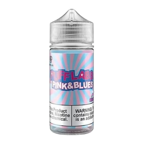 puff labs Pink And Blues 100ml eliquid Shortfill bottle
