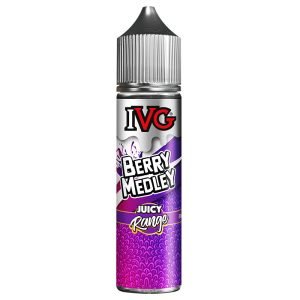 berry medley 50ml eliquid shortfill bottle by ivg juicy range