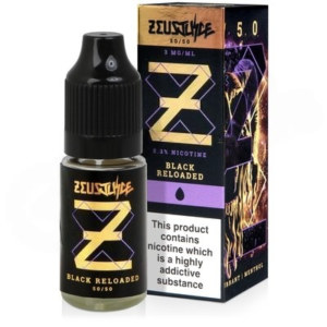 Black Reloaded 5050 E Liquid By Zeus Juice