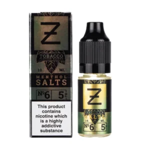 Menthol Tobacco Nic Salt E Liquid By Zeus Juice