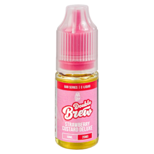 Strawberry Custard Deluxe Nic Salt E-Liquid by Double Brew